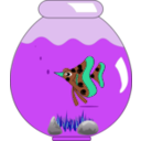 download Fish In A Bowl clipart image with 90 hue color