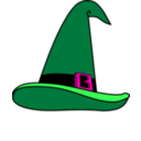 download Wizards Hat clipart image with 270 hue color