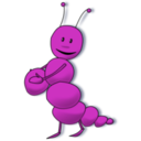 download Caterpillar clipart image with 225 hue color