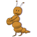download Caterpillar clipart image with 315 hue color