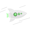 download Rocket Fly clipart image with 45 hue color