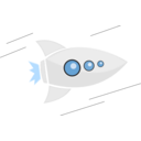 download Rocket Fly clipart image with 135 hue color