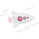 download Rocket Fly clipart image with 270 hue color
