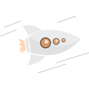 download Rocket Fly clipart image with 315 hue color