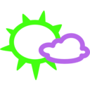 download Simple Weather Symbols clipart image with 45 hue color