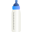 download Baby Bottle clipart image with 180 hue color