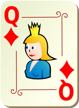 Ornamental Deck Queen Of Diamonds