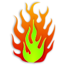 download Flame clipart image with 45 hue color