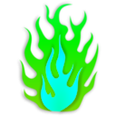 download Flame clipart image with 135 hue color