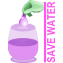 download Save Water clipart image with 90 hue color