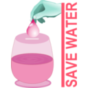 download Save Water clipart image with 135 hue color