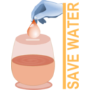 download Save Water clipart image with 180 hue color