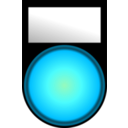 download Voyant Bleu Allume Blue Light On clipart image with 315 hue color