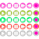 download Playback Buttons clipart image with 315 hue color