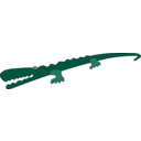 download Crocodile clipart image with 45 hue color