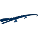 download Crocodile clipart image with 90 hue color