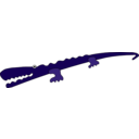 download Crocodile clipart image with 135 hue color