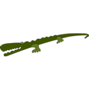 download Crocodile clipart image with 315 hue color