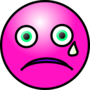 download Emoticons Crying Face clipart image with 270 hue color