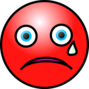 download Emoticons Crying Face clipart image with 315 hue color