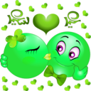 download Loving Couple Smiley Emoticon clipart image with 90 hue color
