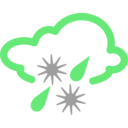 download Simple Weather Symbols clipart image with 270 hue color