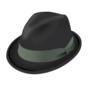download Trilby Hat clipart image with 135 hue color