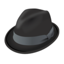 download Trilby Hat clipart image with 225 hue color