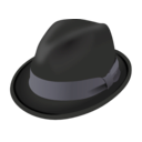 download Trilby Hat clipart image with 270 hue color