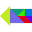 download Tangram clipart image with 45 hue color