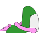 download Karnapidasana clipart image with 270 hue color