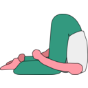 download Karnapidasana clipart image with 315 hue color