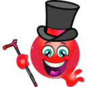 download Gentleman Smiley Emoticon clipart image with 315 hue color