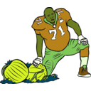 download Sf 49er With A Pumpkin clipart image with 45 hue color