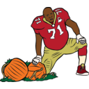 Sf 49er With A Pumpkin