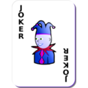 download White Deck Black Joker clipart image with 225 hue color