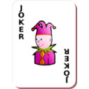 download White Deck Black Joker clipart image with 315 hue color