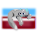 download Little Cat clipart image with 180 hue color
