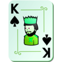 download Ornamental Deck King Of Spades clipart image with 90 hue color