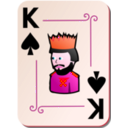 download Ornamental Deck King Of Spades clipart image with 315 hue color