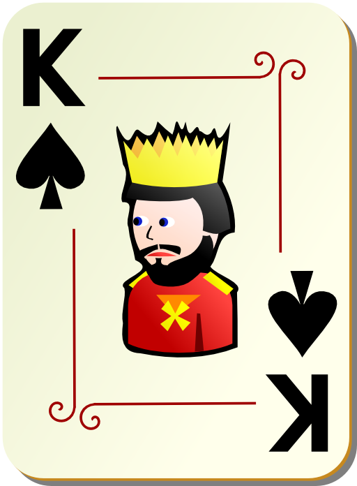 Ornamental Deck King Of Spades