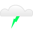 download Thunder clipart image with 90 hue color