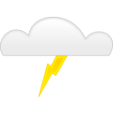 download Thunder clipart image with 0 hue color