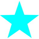 download Red Star clipart image with 180 hue color