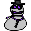 download Snowman clipart image with 270 hue color