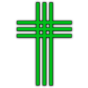 download Cross V clipart image with 270 hue color