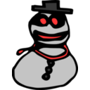 download Snowman clipart image with 0 hue color