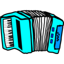 download Acordeon Colombiano clipart image with 180 hue color