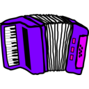 download Acordeon Colombiano clipart image with 270 hue color