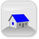 download House clipart image with 225 hue color